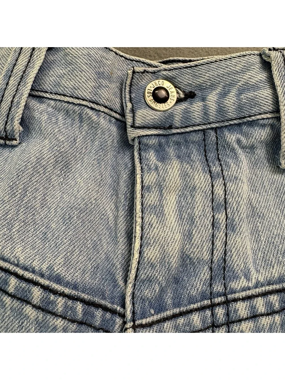 Vintage Jnco Baggy Cut Off Denim Jean Shorts Size 36 (Fit 34 in.) Blue